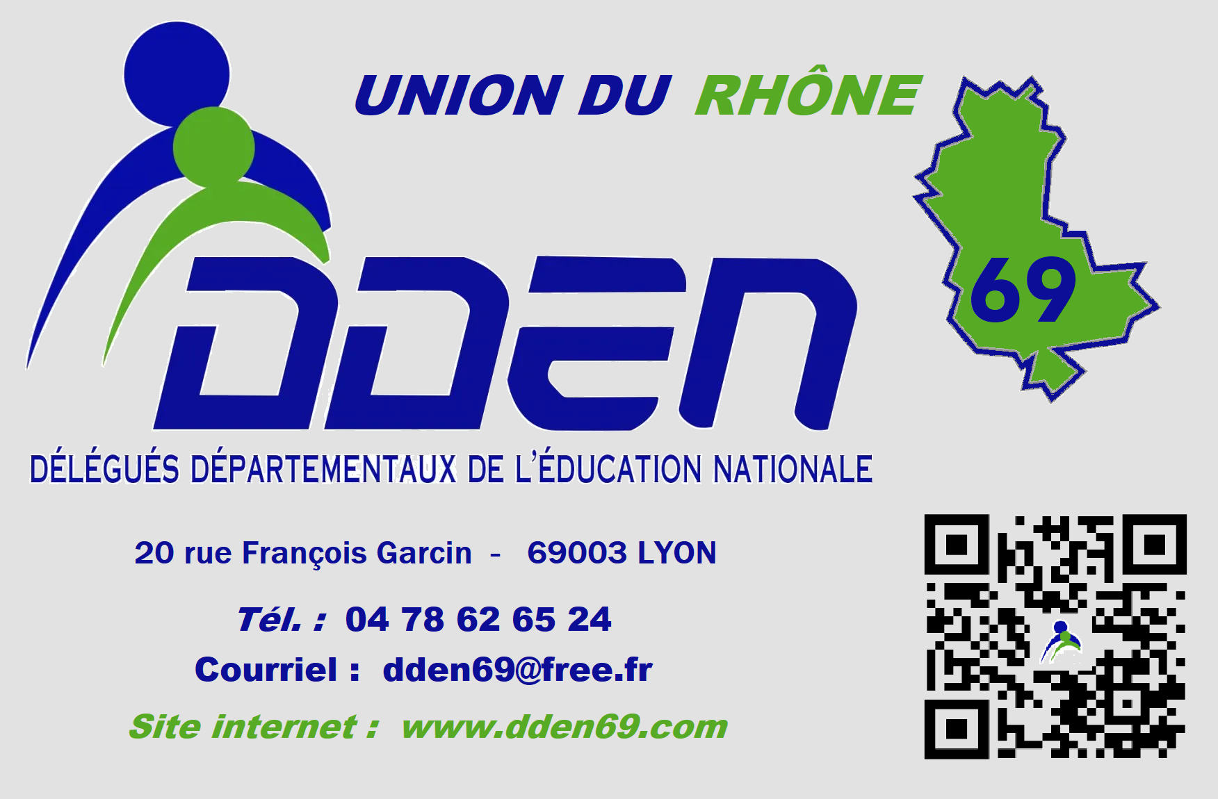 Logo ud qr code gris